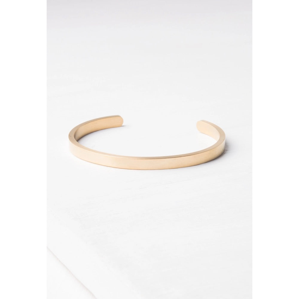 Becca Gold Bar Bangle