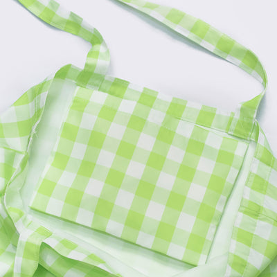 Tote Bag - Lime Green Gingham