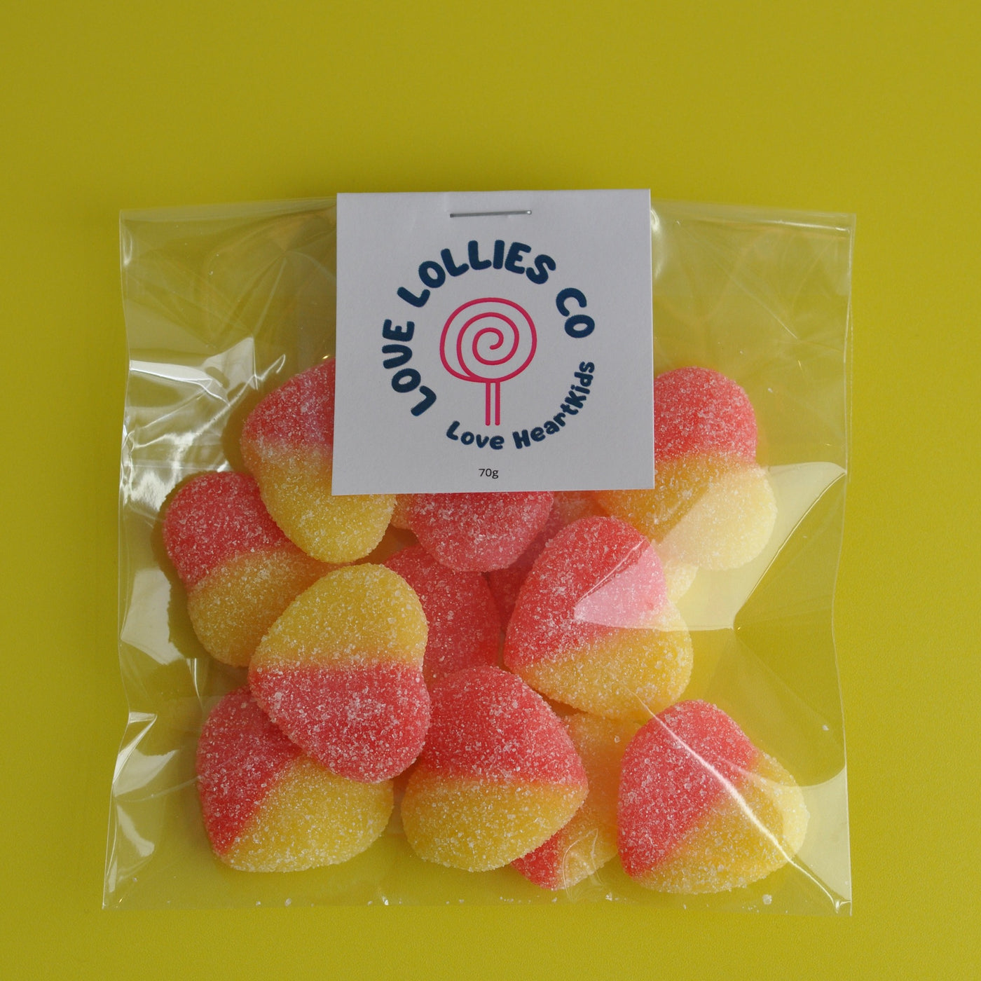 Love HeartKids Sour Peach Hearts