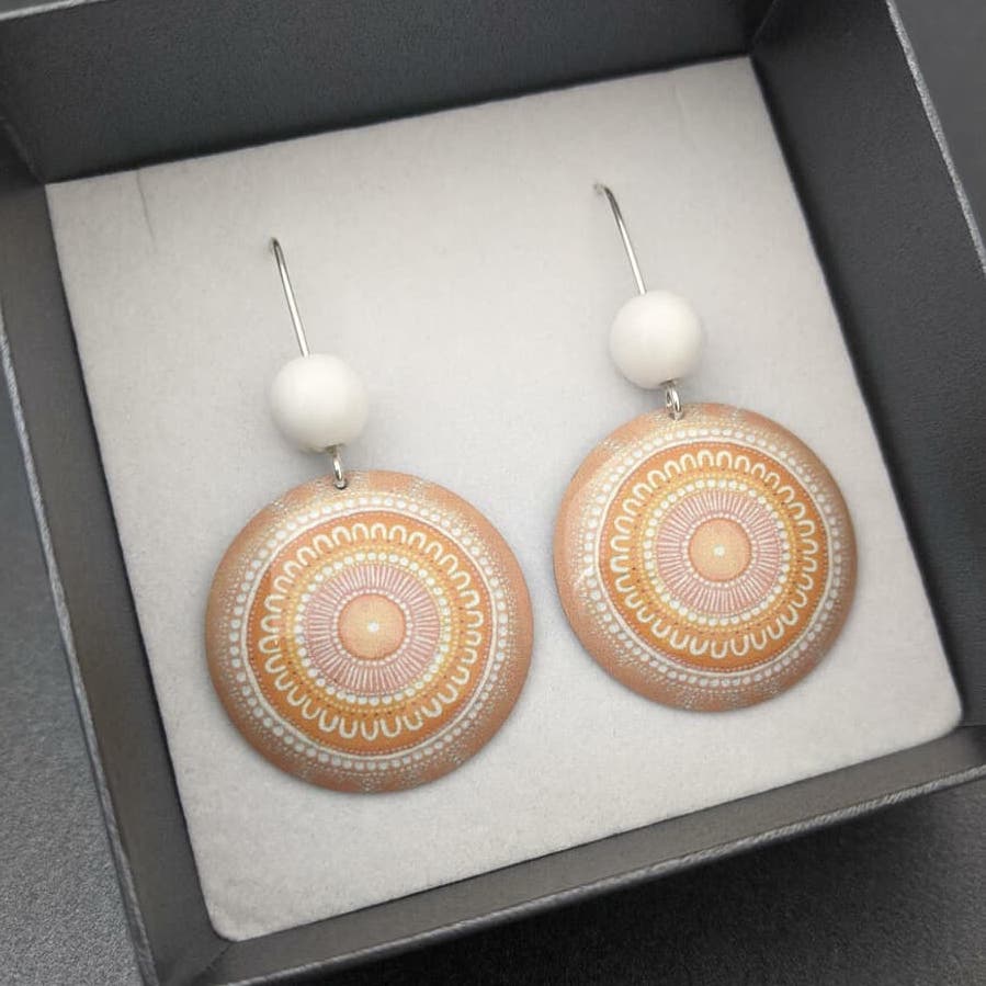 Indigenous Domed Earrings