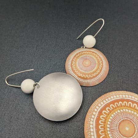 Indigenous Domed Earrings